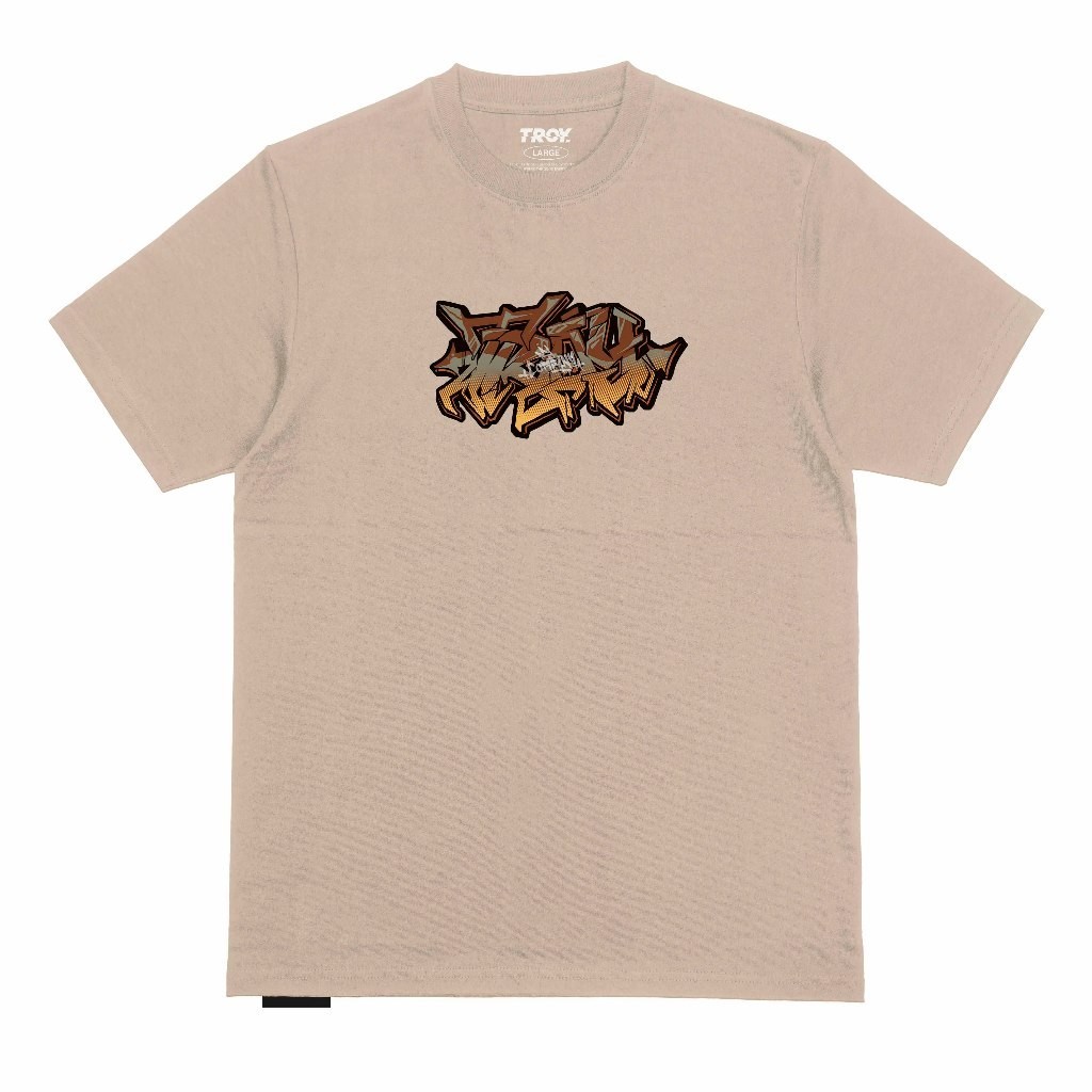 Troy Company Tshirt Brown Latte Grafite Gradient - Kaos Lengan Pendek Kaos Coklat Latte MTD 2496