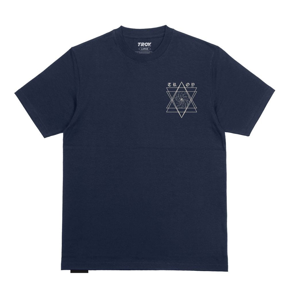 Troy Company T-shirt Blue Navy Hexa Wolf - Kaos Lengan Pendek Kaos Biru Navy MTD 2492