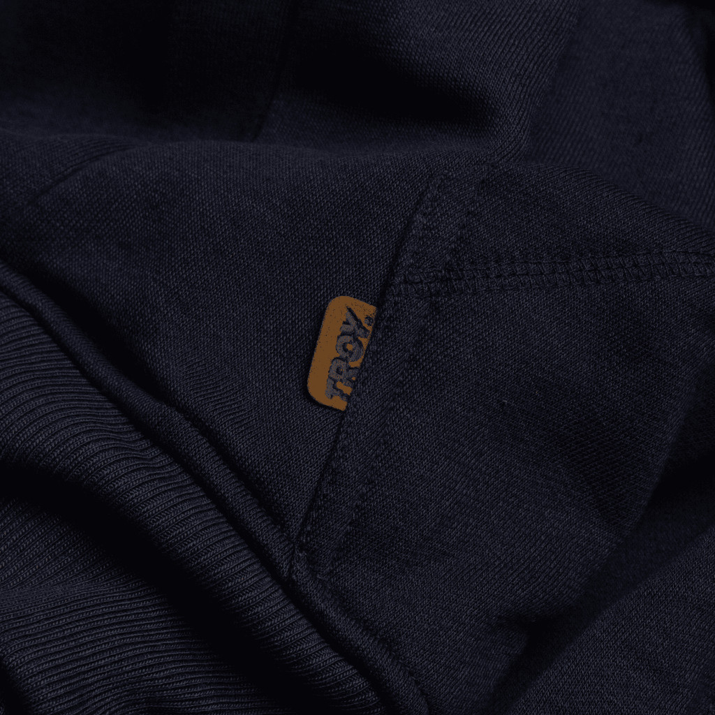 Troy Company Sweater Hoodie Blue Navy Old Skool - Hoodie Pria Biru Navy KH 2505