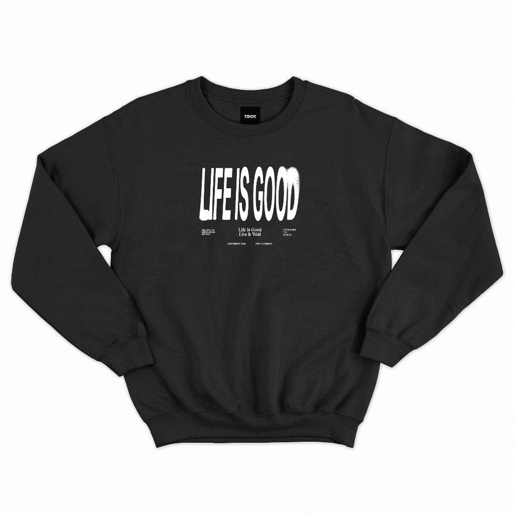 Troy Company Crewneck Hitam SW 2304