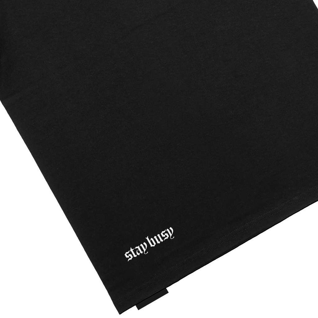 Troy Company Tshirt Black Stay Busy Corner - Kaos Hitam Lengan Pendek MTD 2281