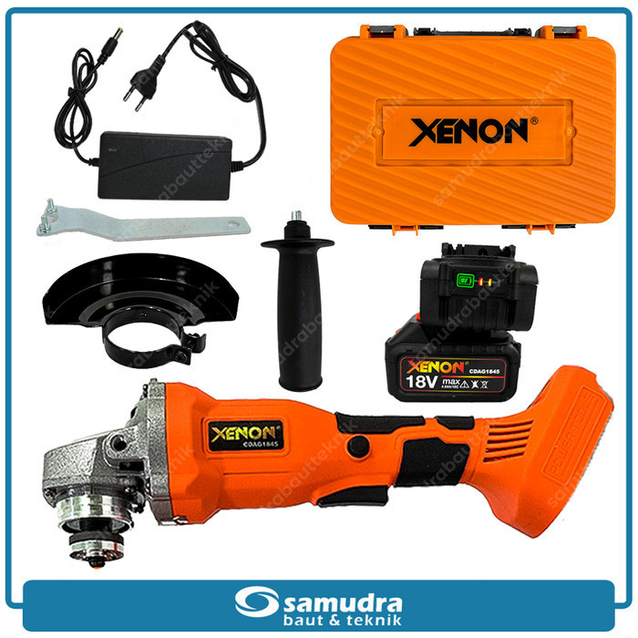 Xenon Cdag1845 Brushless Cordless Grinder Mesin Gerinda Tangan Baterai