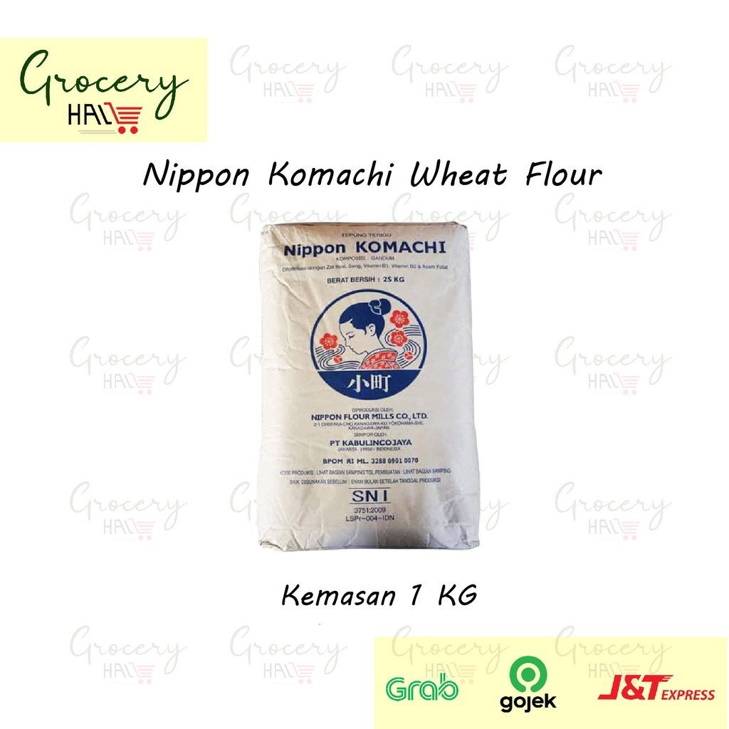 

TEPUNG KOMACHI 1 KG ( NIPPON KOMACHI PREMIUM BREAD FLOUR ) - TEPUNG PROTEIN TINGGI