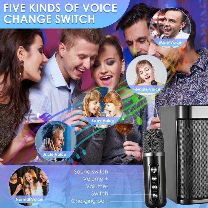 Sound Karaoke Set Speaker Microphone Imanstoress