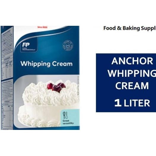 

Anchor Whipping Cream 1 Liter 1Lt 1Ltr