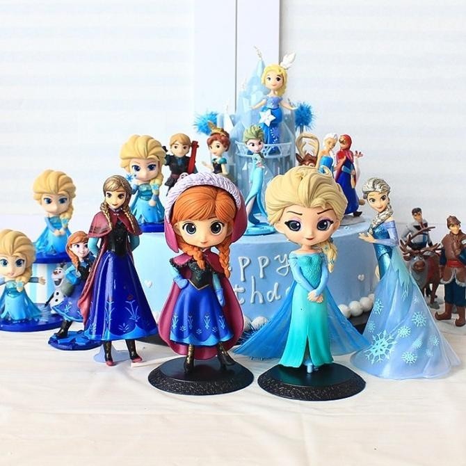 

CCF01 Cake Topper FROZEN 3D ELSA ANNA Figure Boneka Karakter Dekor Kue