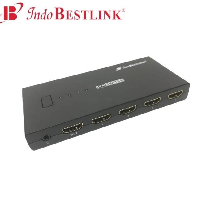 Kvm Switch Hdmi 4 Port Input-1 Port Output + Usb 3 Port  Arthagading