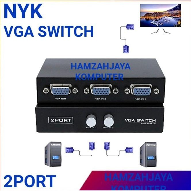 Switch Vga 4 Port Switcher 4 Port Vga Switch 4 In 1 Out Monitor Vga Arthagading