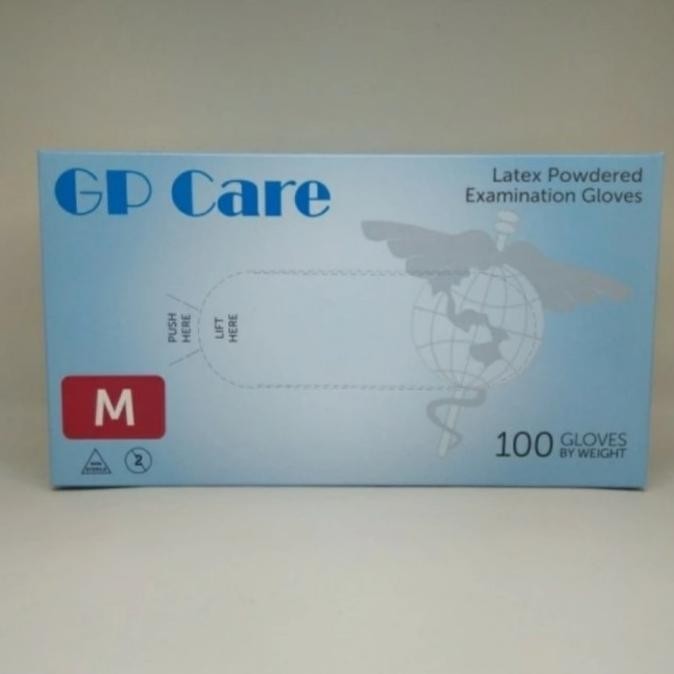Sarung Tangan Latex Gp Care Isi 100 Latex Glove Sahnazshop