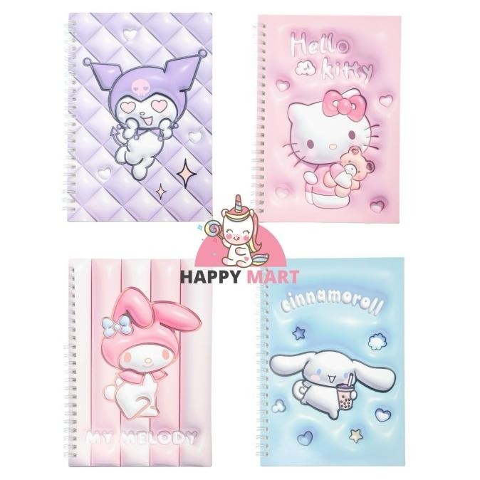 

Notes spiral A5 buku tulis motif sanrio lovely