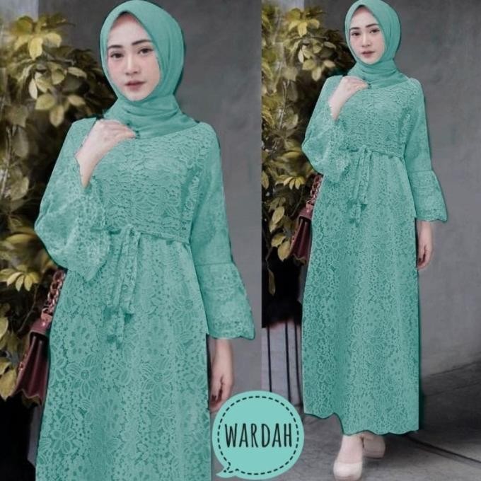 Maxi Yasina Gamis Wanita Bahan Brukat tulang Premium Dress Muslim