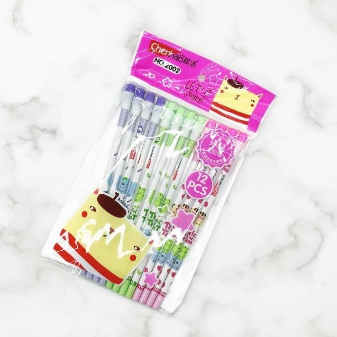 

Pensil HB set animal isi 12 pcs