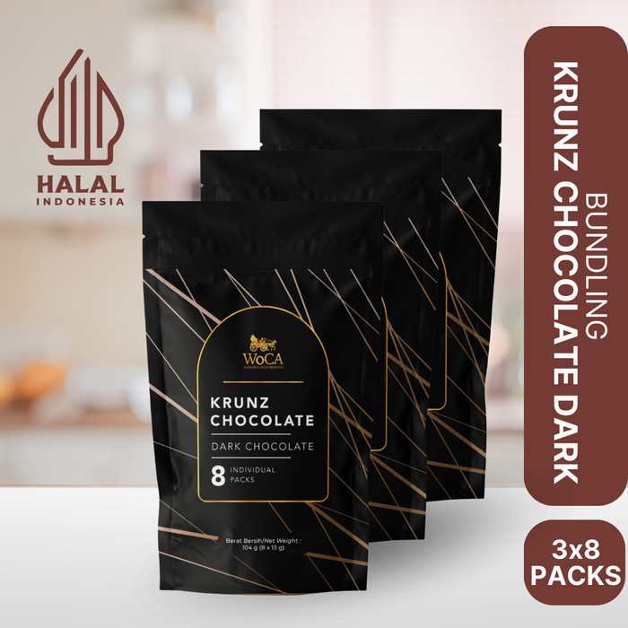 

Ready WoCA Krunz Chocolate Dark 3 x 8 individual packs - Pouch