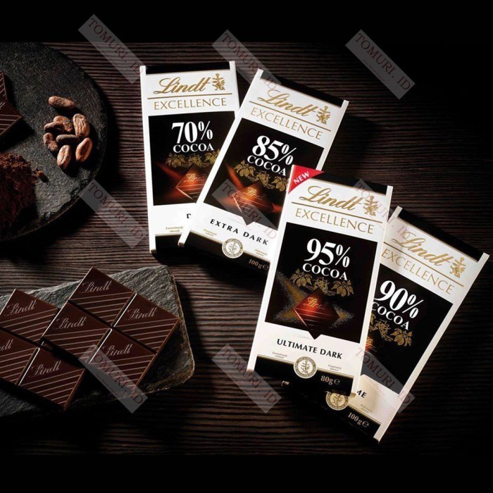 

Ready Coklat Lindt Excellence Dark Chocolate Coklat Hitam Mint-Milk-Caramel