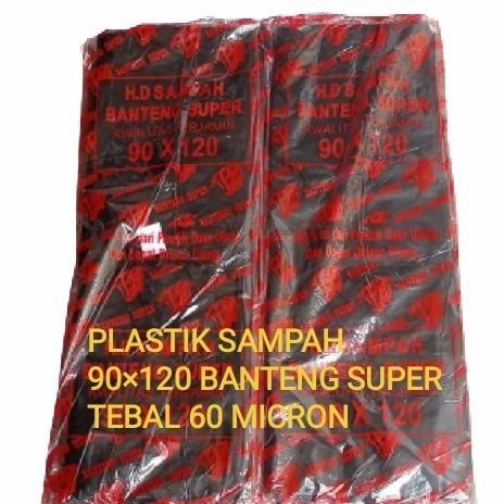 EFEKTIF PLASTIK SAMPAH TEBAL BESAR UKURAN 90120 CM WARNA HITAM K02