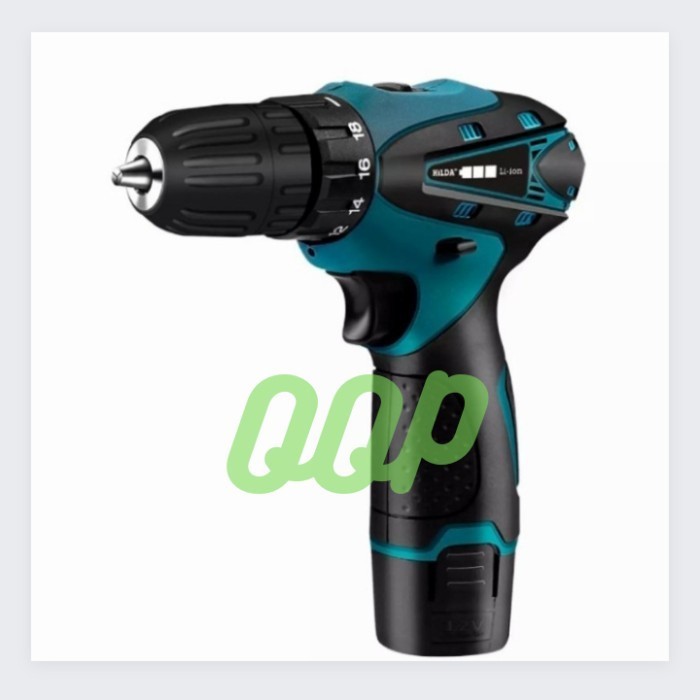 Paling Berkualitas Hilda Bor Cordless 12V Bor Cas