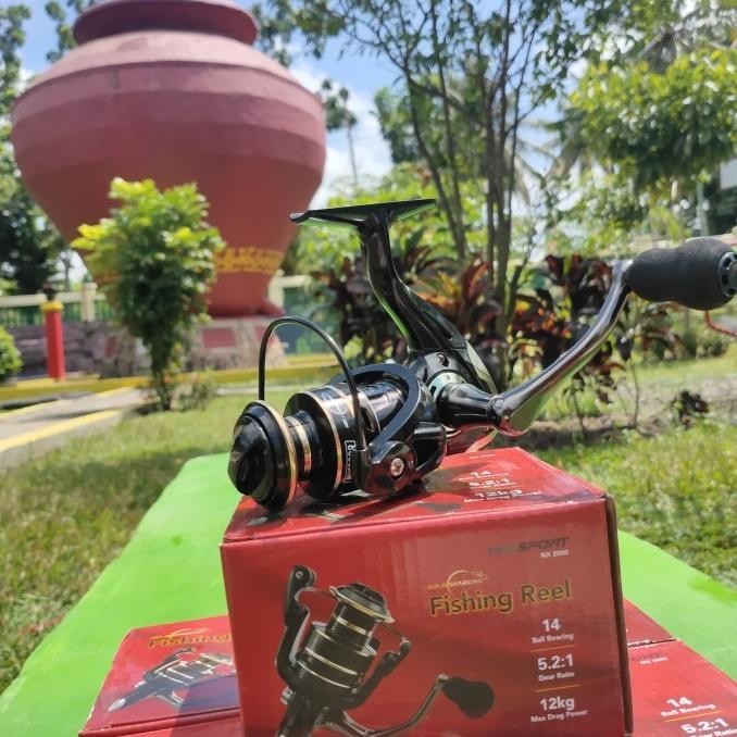Reel Metal 2000 Gold Sharking NX2000 Gulungan Pancing