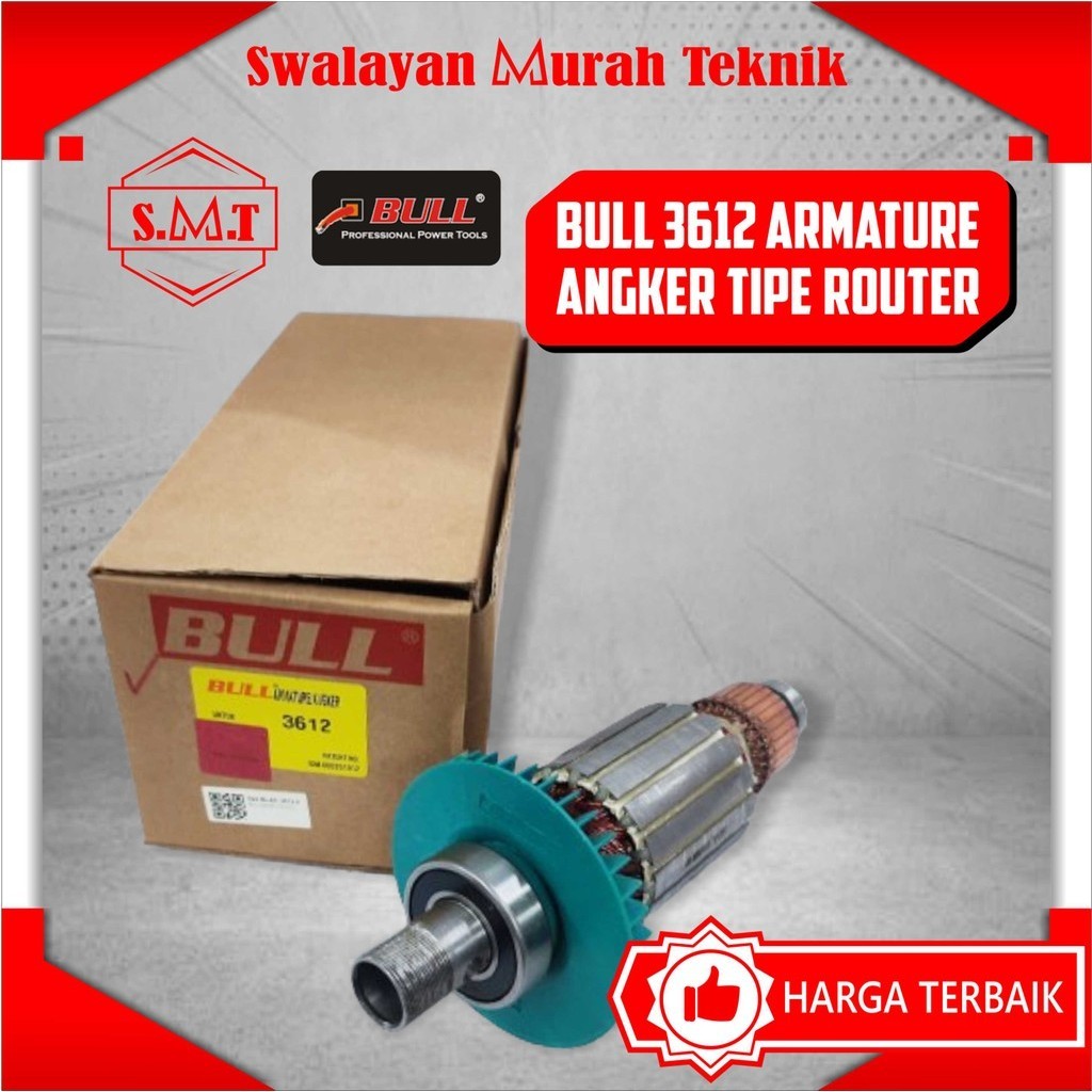 BULL 3612 armatur angkur angker rotor Mesin Profil Trimer Router makita 3612