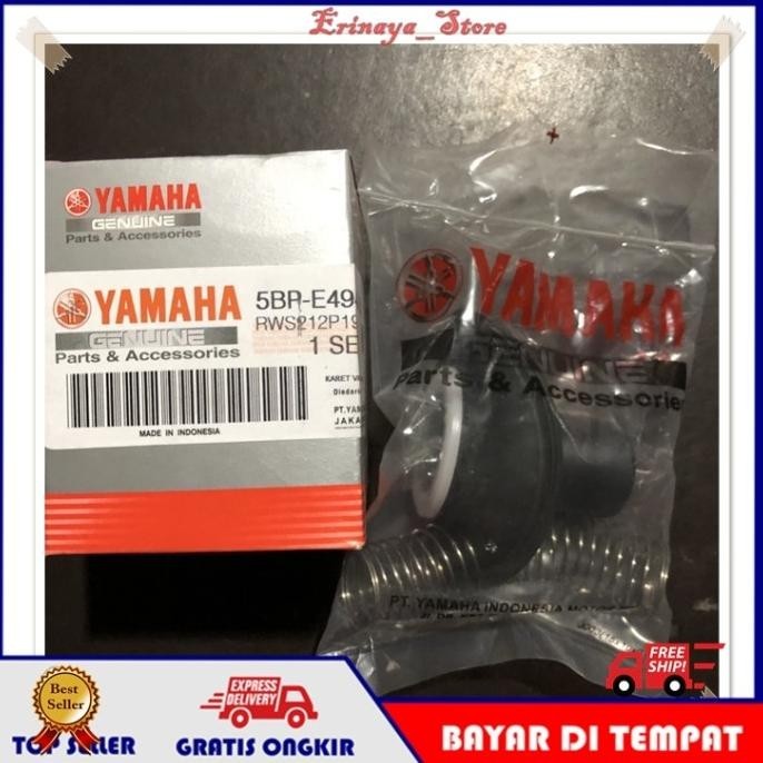 Original Karet Vakum Vacum Jarum Skep Karburator Motor Scorpio 5Bp Ori