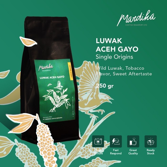 

Luwak Liar Aceh Gayo (250Gr) - Single Origins - Mardika Coffee