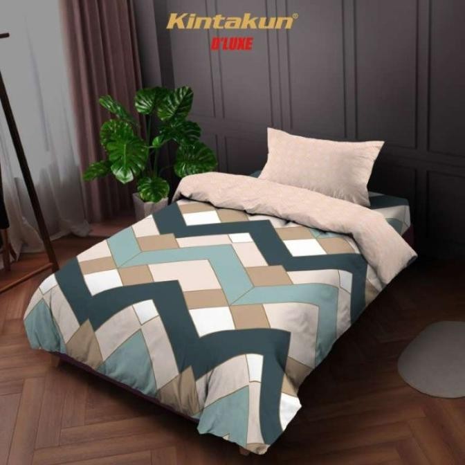 Kintakun Bedcover Set Sprei Fitted 120 x 200 Aesthetic DLUXE 30 cm ,.