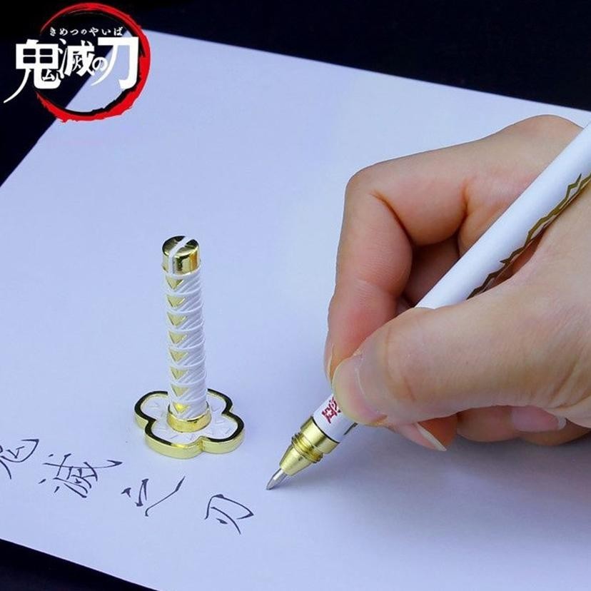 

sd-5 Pena Pulpen Pedang Sword Pen Anime Demon Slayer Kimetsu No Yaiba Tanjiro Zenitsu Giyu Rengoku Alat Tulis Viral