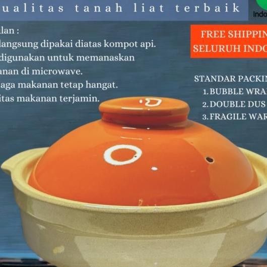 Claypot Masak / Panci Tanah Liat/Claypot Sapo Ceper