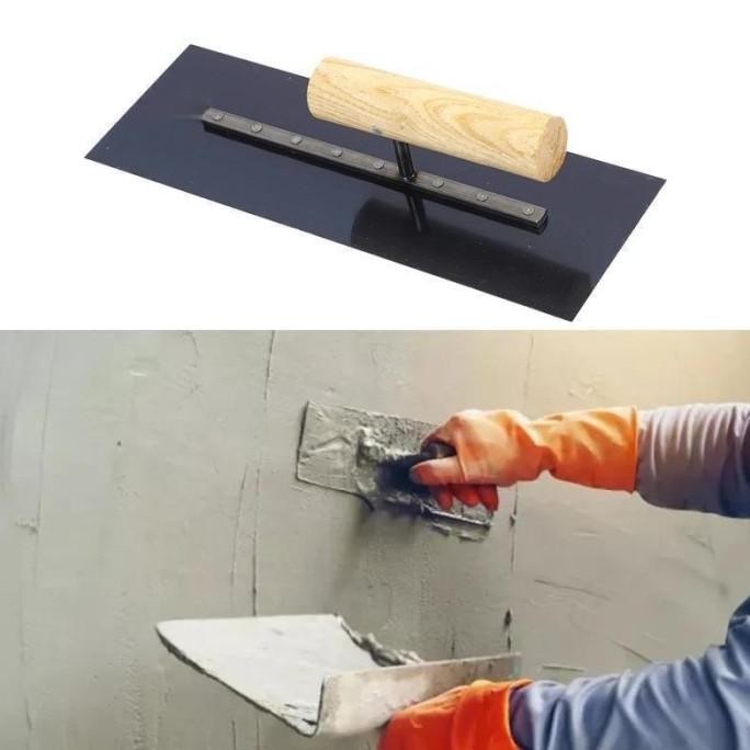 50CM Raskam Roskam Trowel Asli Alat Acian Tembok Raskam Acian Baja