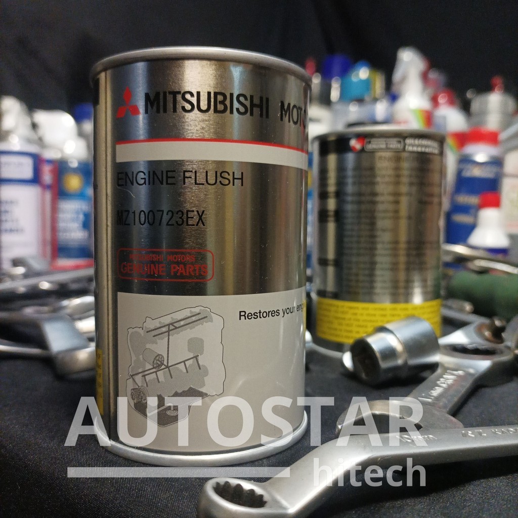 MITSUBISHI ENGINE FLUSH 300ML 0RINAL CAIRAN PEMBERSIH KERAK OLI MESIN MOBIL MOTOR BENSIN DIESEL