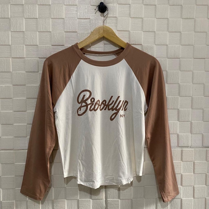 RLB KAOS REGLAN LENGAN PANJANG WANITA PAKAIAN WANITA BAJU CEWEK KEKINIAN KAOS WANITA TERBARU REGLAN