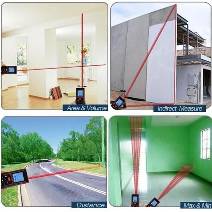 SNDWAY Meteran Laser Digital Distance 100 Meter
