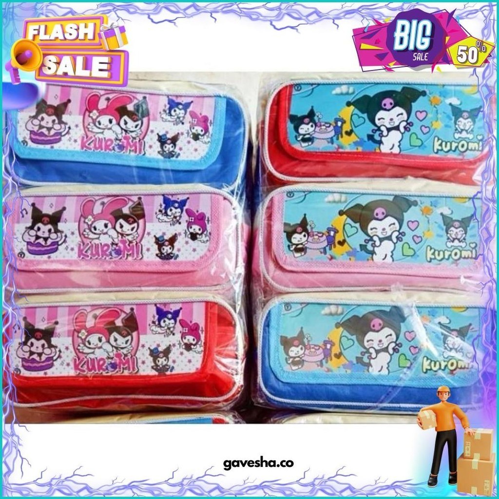 

(Krmi) 12Pc Tempat Pensil Rautan Sanrio Tepak Kuromi Cinnamoroll