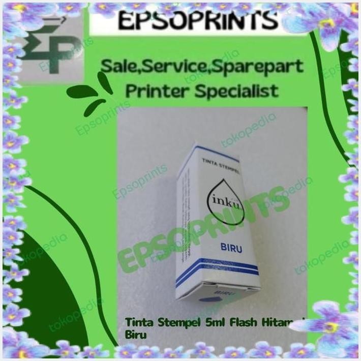 

[EPS] TINTA STEMPEL 5ML FLASH HITAM DAN BIRU