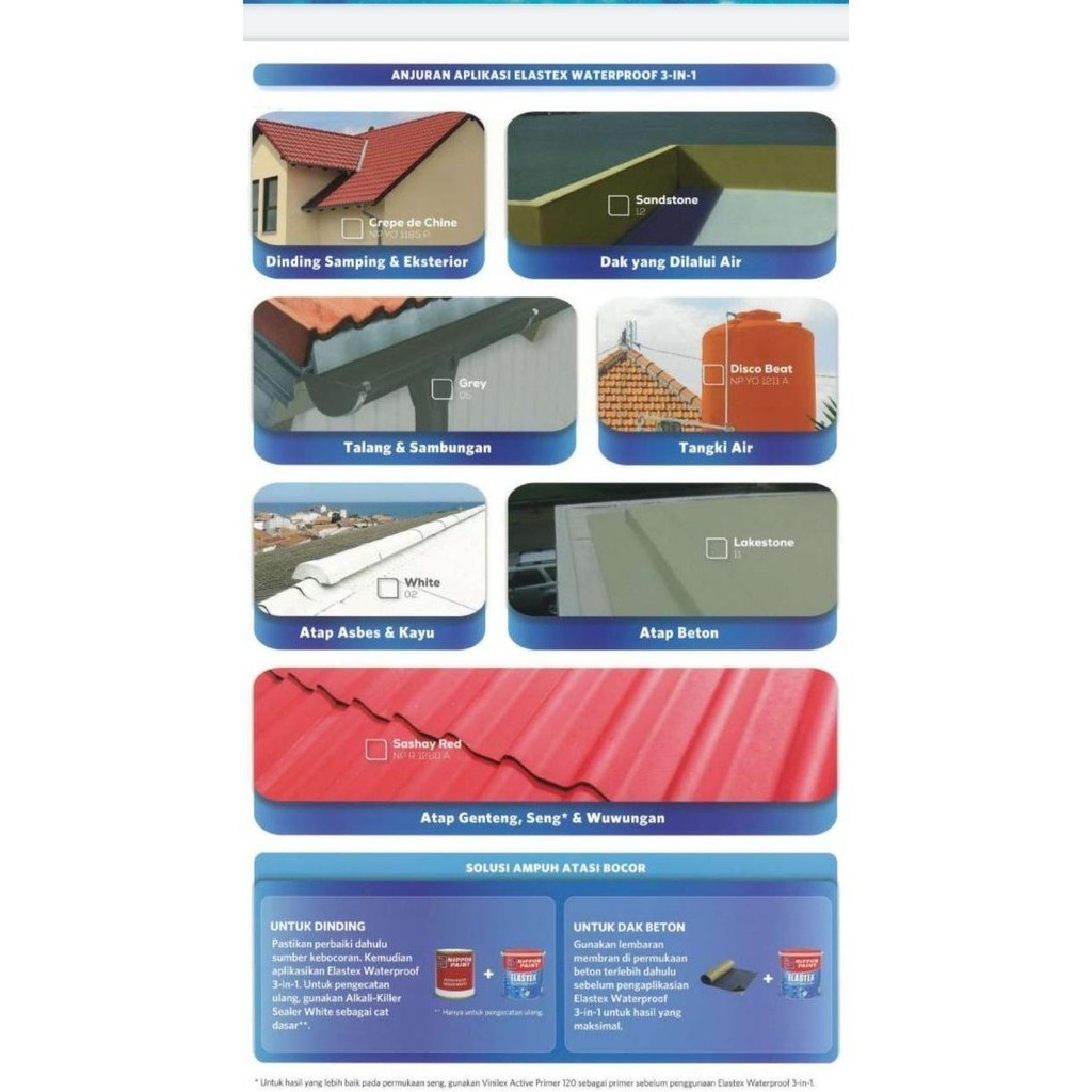 CAT ELASTEX WATERPROOF 4 KG NIPPON PAINT