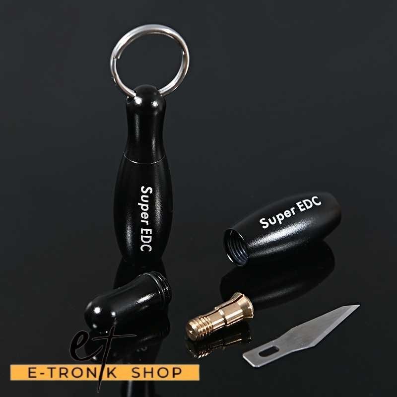 OWLTECH Tegoni Pisau Cutter Mini Pocket Knife Model Gantungan Kunci - EO275