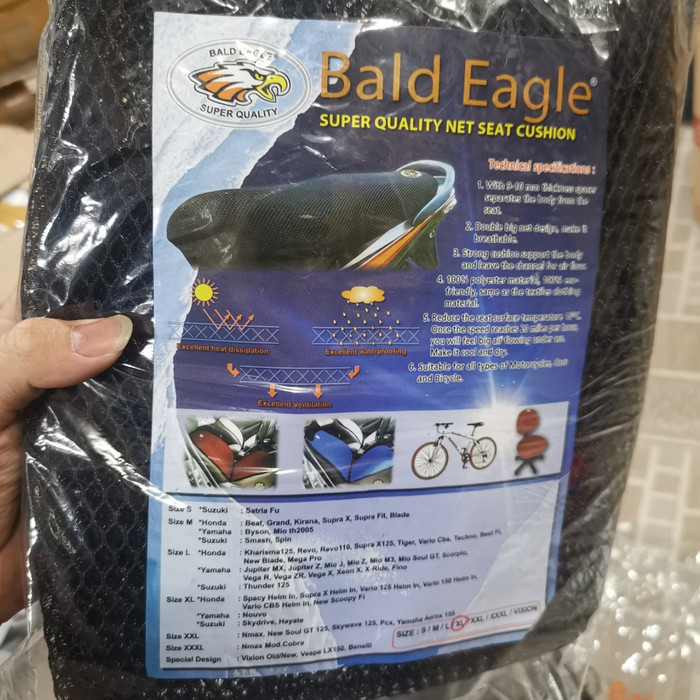 Sarung Jok Jaring Jok Motor Xl Vario 125 150 Scoopy Fi Bald Eagle