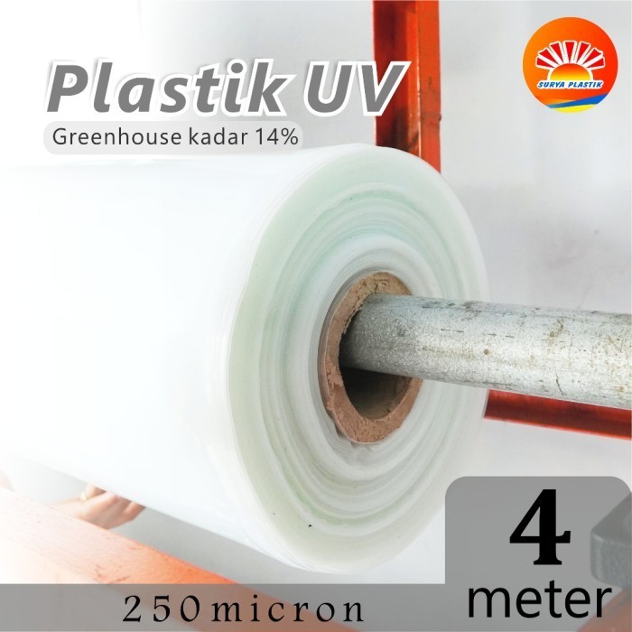 BERKUALITAS Plastik UV Tebal 250 Micron 14% Lebar 4 Meter