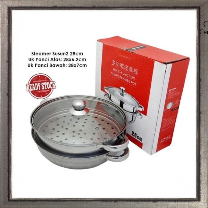 Panci Steamer Royal Star 28 Cm Panci Kukus 2 Susun