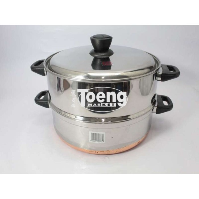 Langseng Orozeta 33Cm Susun 2 Ss / Panci Steamer Stainless Maspion