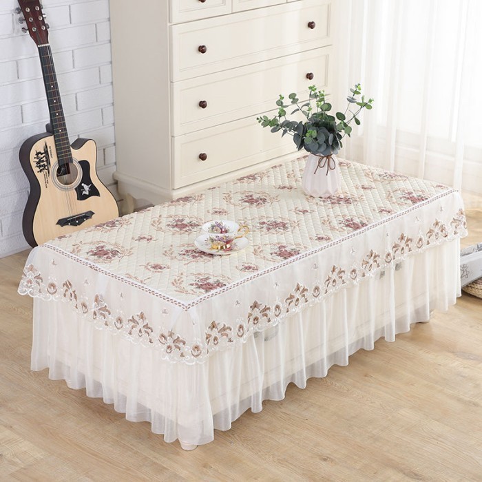 Rectangle Lace Tablecloth Table Runner - Taplak Meja Renda 55X110X40Cm