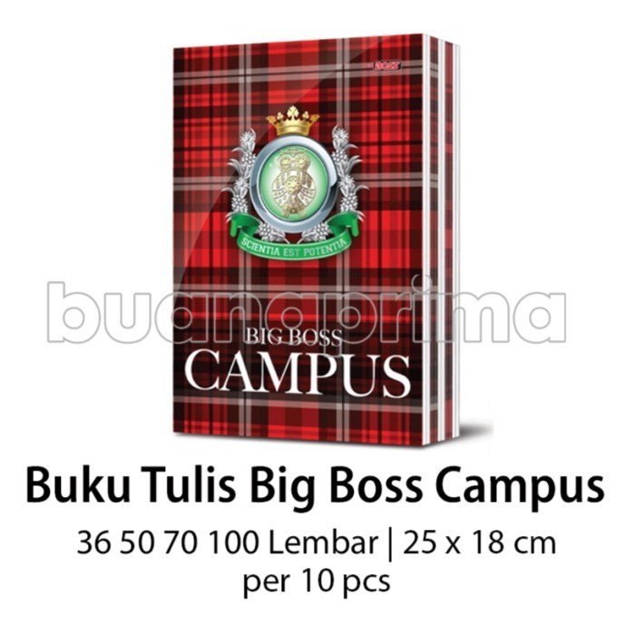 

Buku Tulis Big Boss 36 50 70 100 Lembar per 10 Buku Campus Boxy