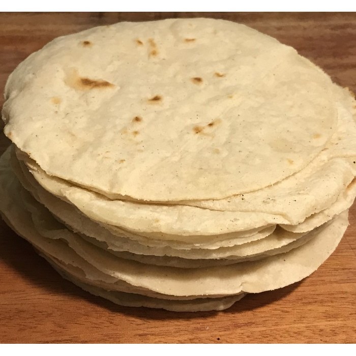 

FRESH WHITE CORN TORTILLA DIAMETER 14.5CM NEVER FROZEN 200 GRAM