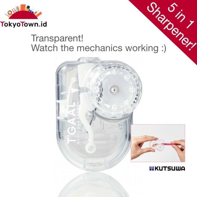 

T'Gaal 5 in 1 automatic pencil sharpener # rautan