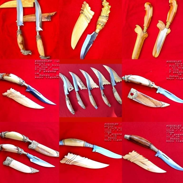 READY >> SESELET /  MUTIK / TEMUTIK / PENGUTIK / TIUK /PISAU BALI KHAS