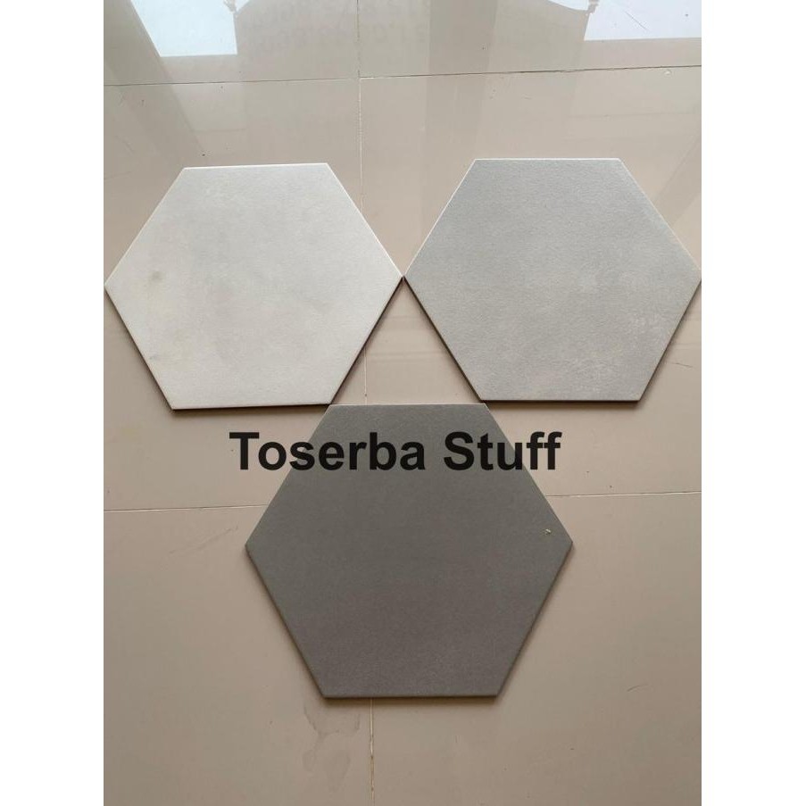 Keramik Hexagonal Roman Lantai Tembok Dinding Kitchen Dapur Cafe  Ready