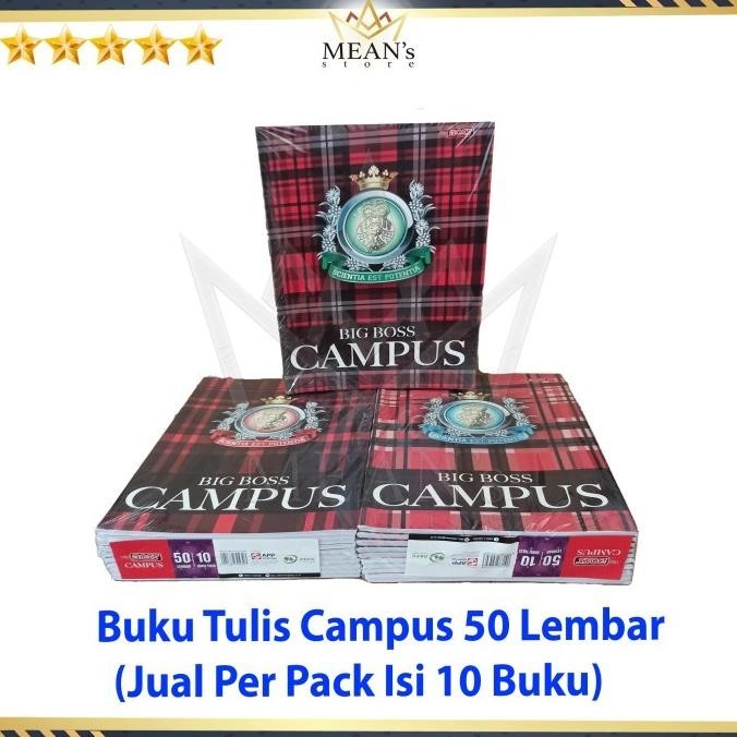 

Buku Tulis Big Boss Campus 50 Lembar / Buku Campus 50 / Kampus SMP SMK