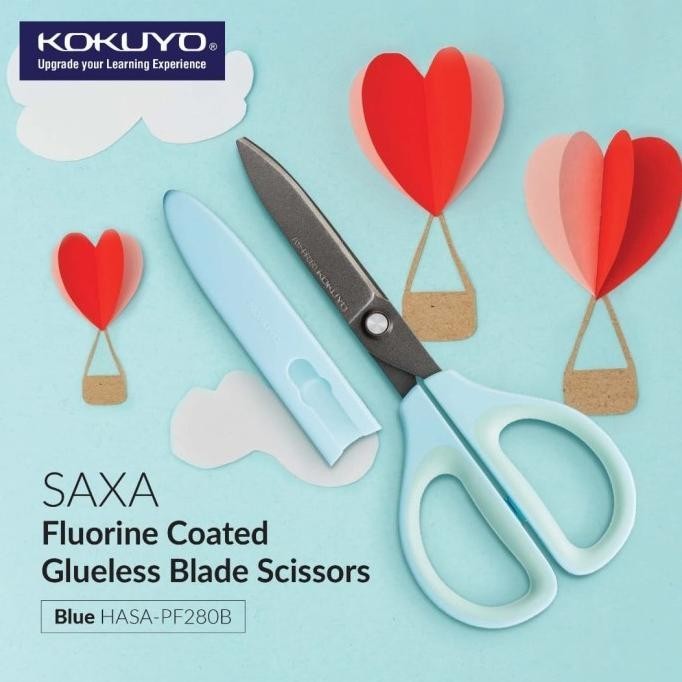 

Kokuyo Scissor Fluorine Coated Glueless Blade . (Teflon) HAZA-PF280