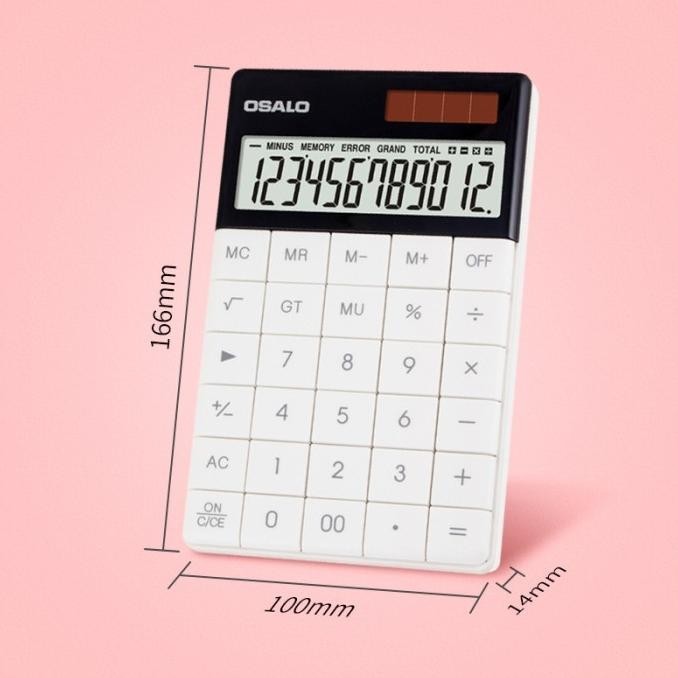 

MOVIO Modern Calculator -Kalkulator Modern 12 Digit Kalkulator Kantor