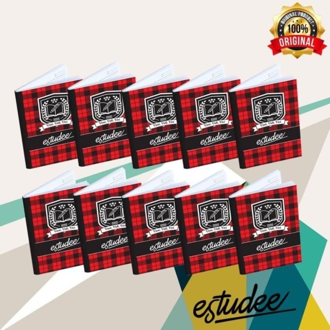 

Buku Tulis Boxy Estudee B5 Tartan Merah Isi 10