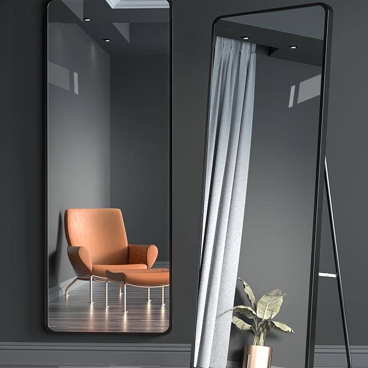 RA Standing Mirror /Cermin Berdiri Oval /Cermin berdiri dengan Roda /Cermin Berdiri Full Body